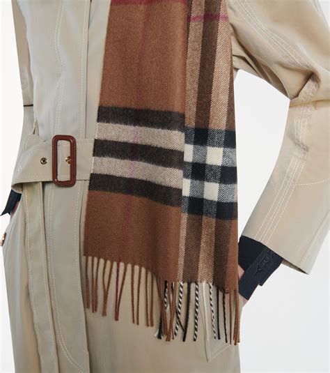 burberry check square scarf|Burberry giant check cashmere scarf.